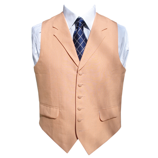 Click here to view information for&nbsp;Irish Linen Waistcoat In Salmon