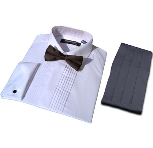 Click here to view information for&nbsp;Pleated Dress Shirt Cummerbund Set