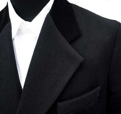 Black Mens Cashmere Overcoat - £169