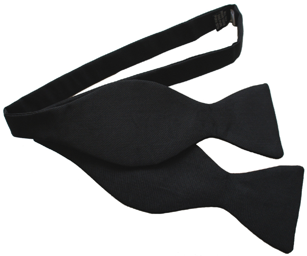 Exact Size - Finest Barathea Silk Self Tie Bow Tie - £12.50 | Clermont ...