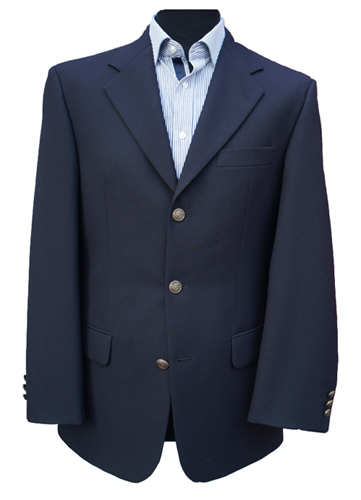 Navy Blue Single Breasted Blazer - £49 | Clermont Direct