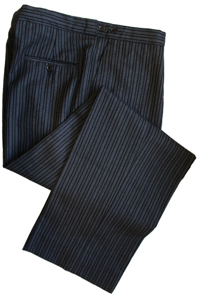 100% Fine Worsted Morning Stripe Trousers - £69 | Clermont Direct